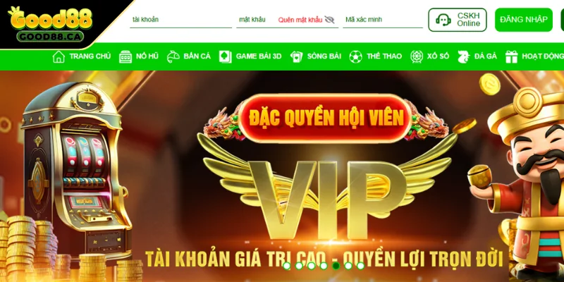 Bước 2: Định vị cổng đăng nhập GOOD88